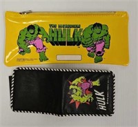 Vintage Incredible Hulk Pencil Case & Wallet