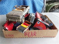 Box of Die Cast Collectible Cars