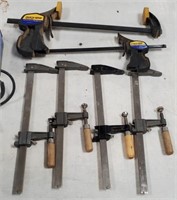 6 Wood Clamps