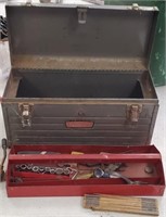 Metal Carry Type Tool Box & Contents