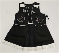 c1950 Hopalong Cassidy Skirt, Vest & Pins