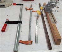 3 Bar Clamps , Steel Pry Bar