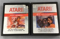 ET & Baseball Atari 2600 original