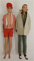 (2) Ken, Barbie Family Dolls