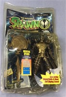 Spawn special edition comic and figure in damaged