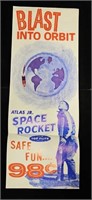 c1960's Top Flite Space Rocket Advert. Poster