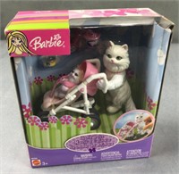 Barbie part, pets, kitty, cat and stroller
