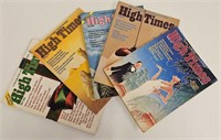 (5) 1975 High Times Magazines