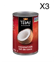 3 Pack THAI KITCHEN Pure Coconut Milk BB 12/23