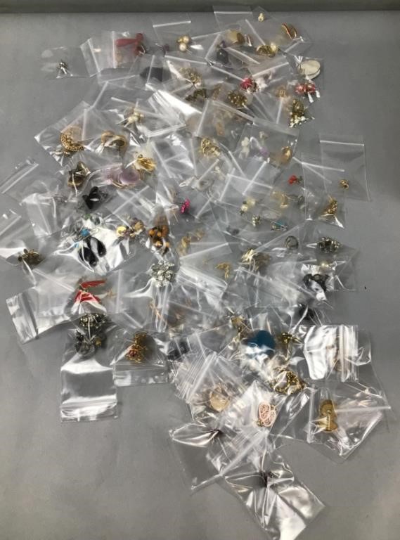 + / - 100 pairs bagged earrings  - unsorted