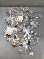 + / - 100 pairs bagged earrings  - unsorted