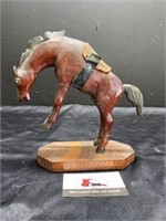 Hand carver wooden horse statue