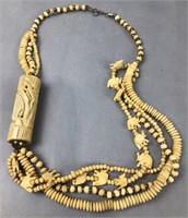 Unique elephant, necklace, vintage unsigned