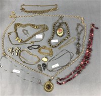 Costume jewelry marked as labeled