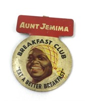 Aunt Jemima breakfast club vintage tab pin