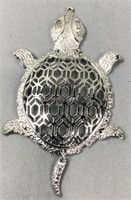 Articulated head and tail 5 inch turtle pendant