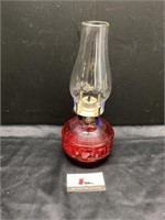 Ruby red oil lamp