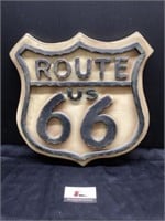 Route 66 wooden sign