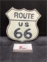 Metal Route 66 sign