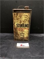 Stanolind mineral oil tin