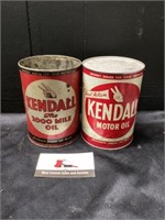 Kendall motor oil tins