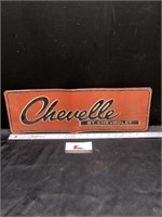 Metal chevelle sign