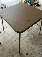 Card table and 4 chairs- see chair pics