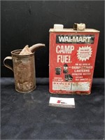 Oil can and camp fuel tin