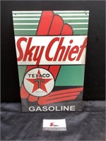 Texaco Sky Chief tin sign