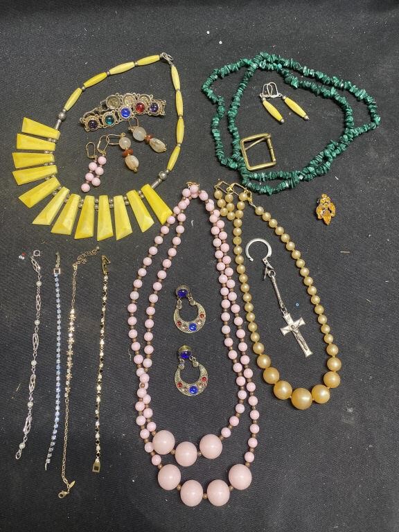 NECKLACES, EARRINGS, BRACELETS