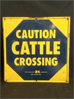 CATTLE CROSSING SIGN