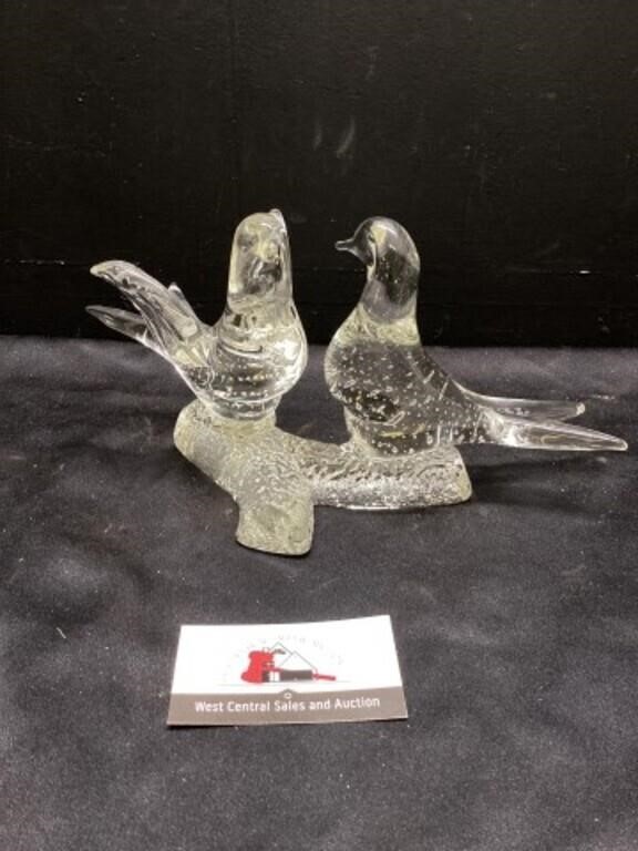 Murano art glass - love birds