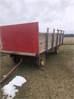 Flatbed Wagon with Sides & Lindsay Gear