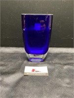Cobalt blue glass vase