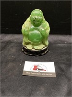 Green sitting Buddha