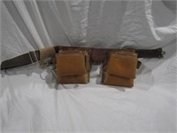 Square Pockets Leather Craft Tool Belt 36" L