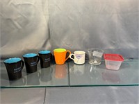 Coffee Mugs Qty 5, Plastic Tupperware