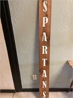 6ft Spartans yard sign