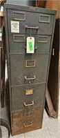 Antique 5 Drawer File Cabinet