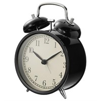DEKAD Alarm clock, low-voltage/black, 10 cm (4 ")