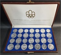 COMPLETE 1976 MONTREAL OLYMPICS 28 SILVER COIN SET