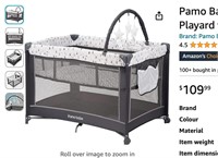 Pamo Babe Portable Baby Playpen, Lightweight