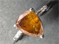 $5020 14K Natural Dia(1.15Ct,I3,YellowishBrwon)