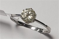 $5120 14K Natural Diamond (0.8Ct,Si1,J) Ring