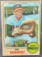 1968 Topps Vic Roznovsky #428 Baltimore Orioles