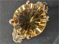 $2400 10K  Citrine(4ct) Ring