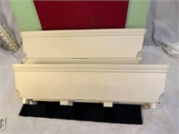 *2 PLANTER BOXES W/SAUCERS 24" EACH