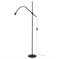 NÄVLINGE LED floor/read lamp, black