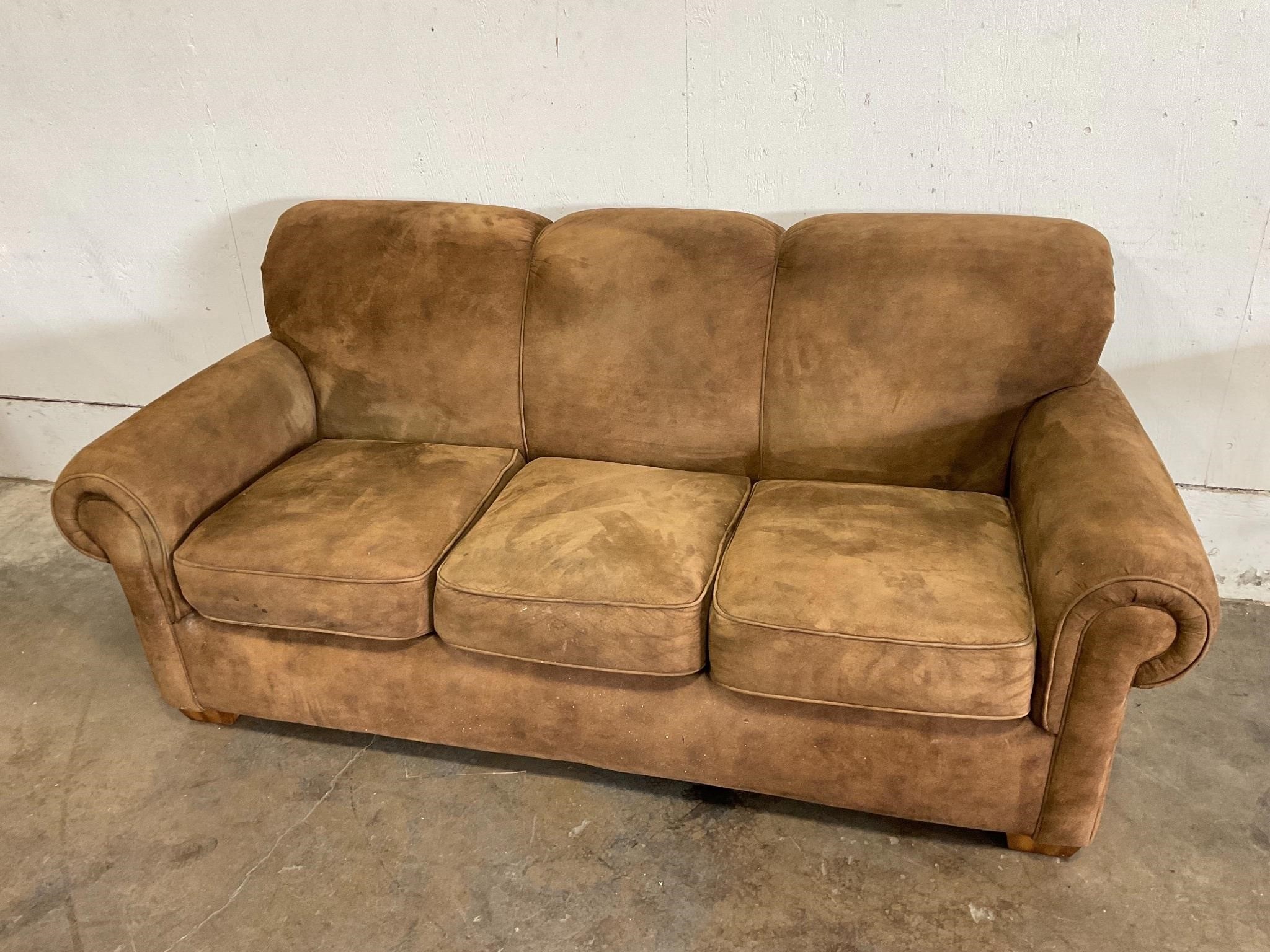 Brown Microfiber Sofa
