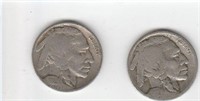 2 Early US Buffalo Nickels